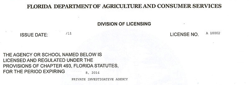 Florida private investigator license test